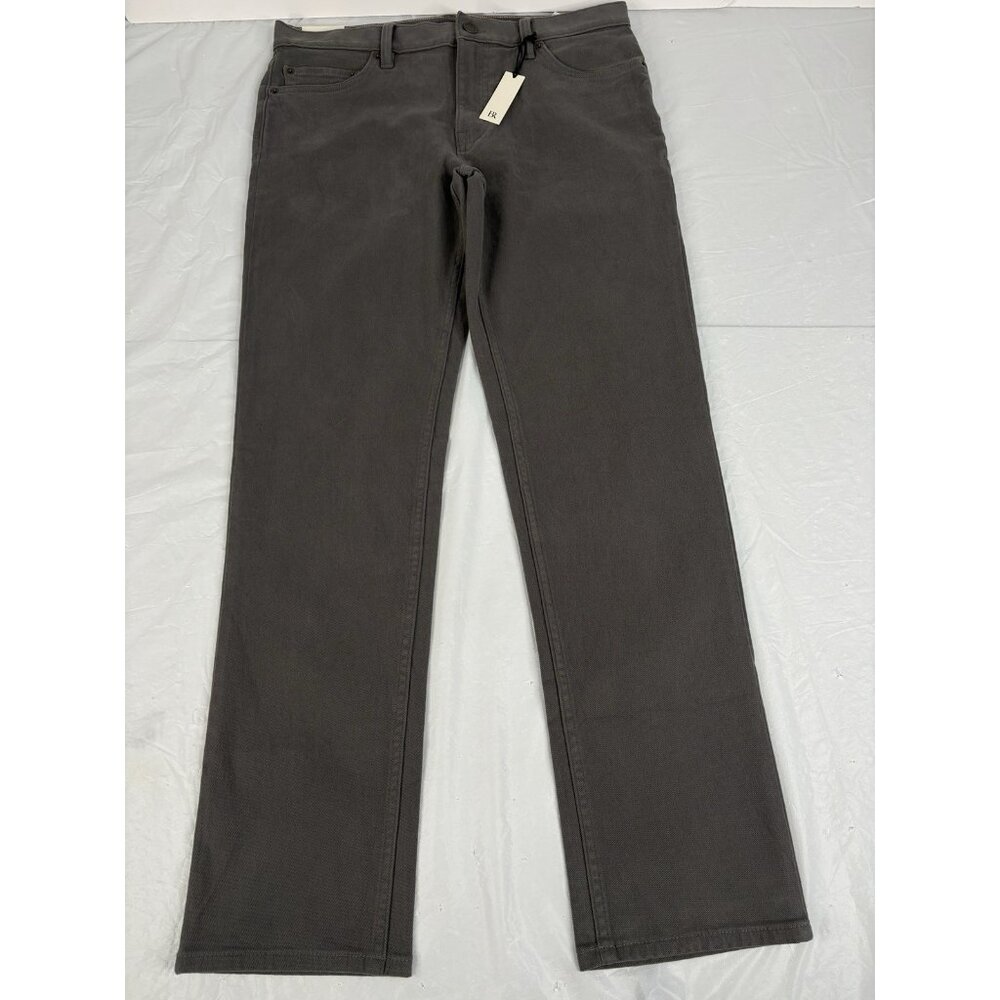 NWT Banana Republic Slim Brushed Traveler Pants Mens 32x30 Grey Moleskin Stretch